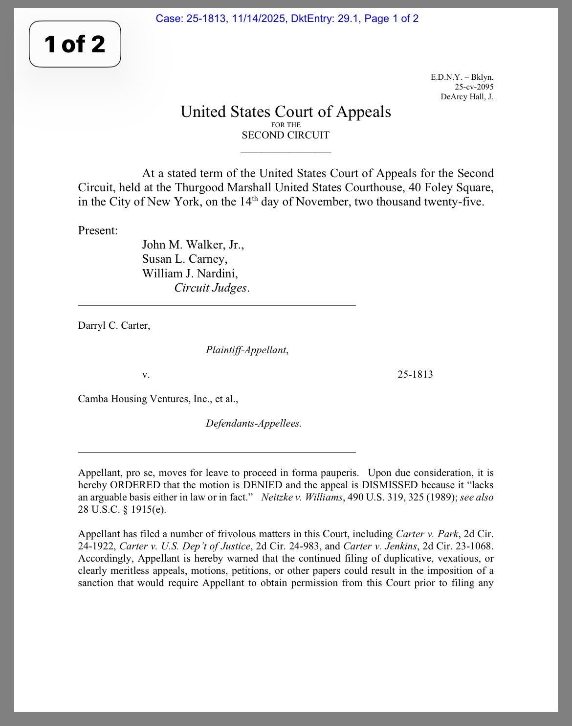 black and white criminal cover up of fraud in the second circuit court of appeals
