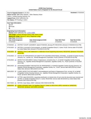 25 1813 docket report 1016251