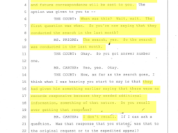 2023 FBI FOIA Hearing Transcript